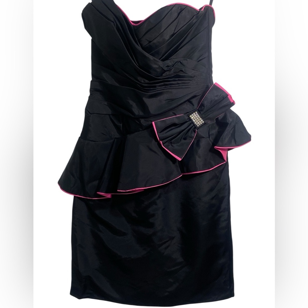 Vintage 80s Nadine Strapless Party Dress